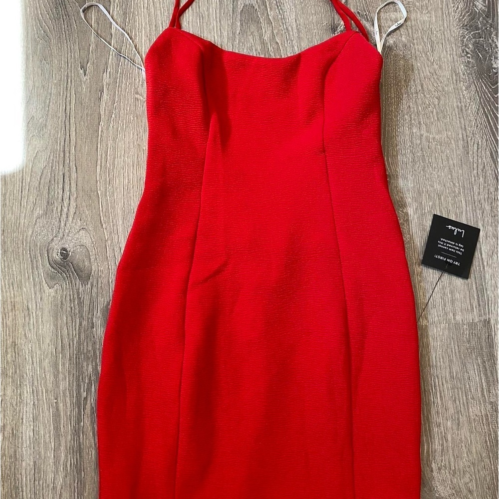Lulus Mini Red Dress Size XXS - Picture 7 of 7